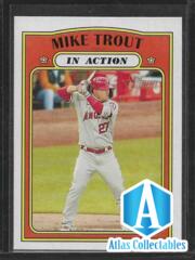 2021 Topps Heritage In Action Mike Trout #170